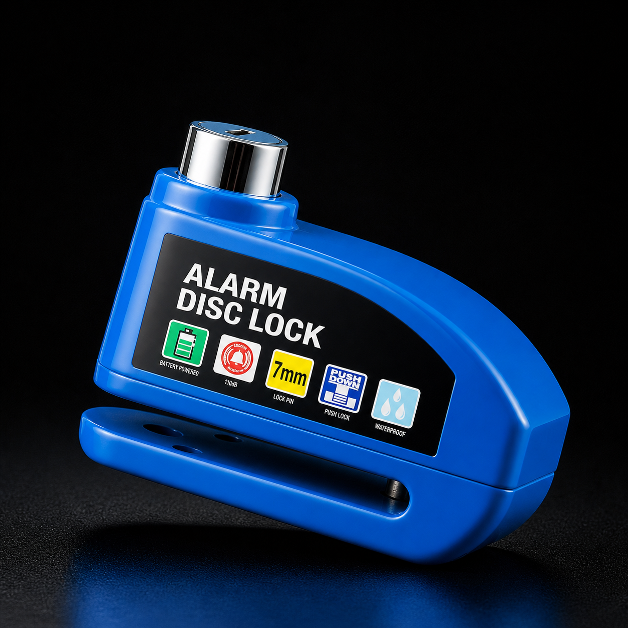 alarma para motocicleta freno de disco de rueda con llave