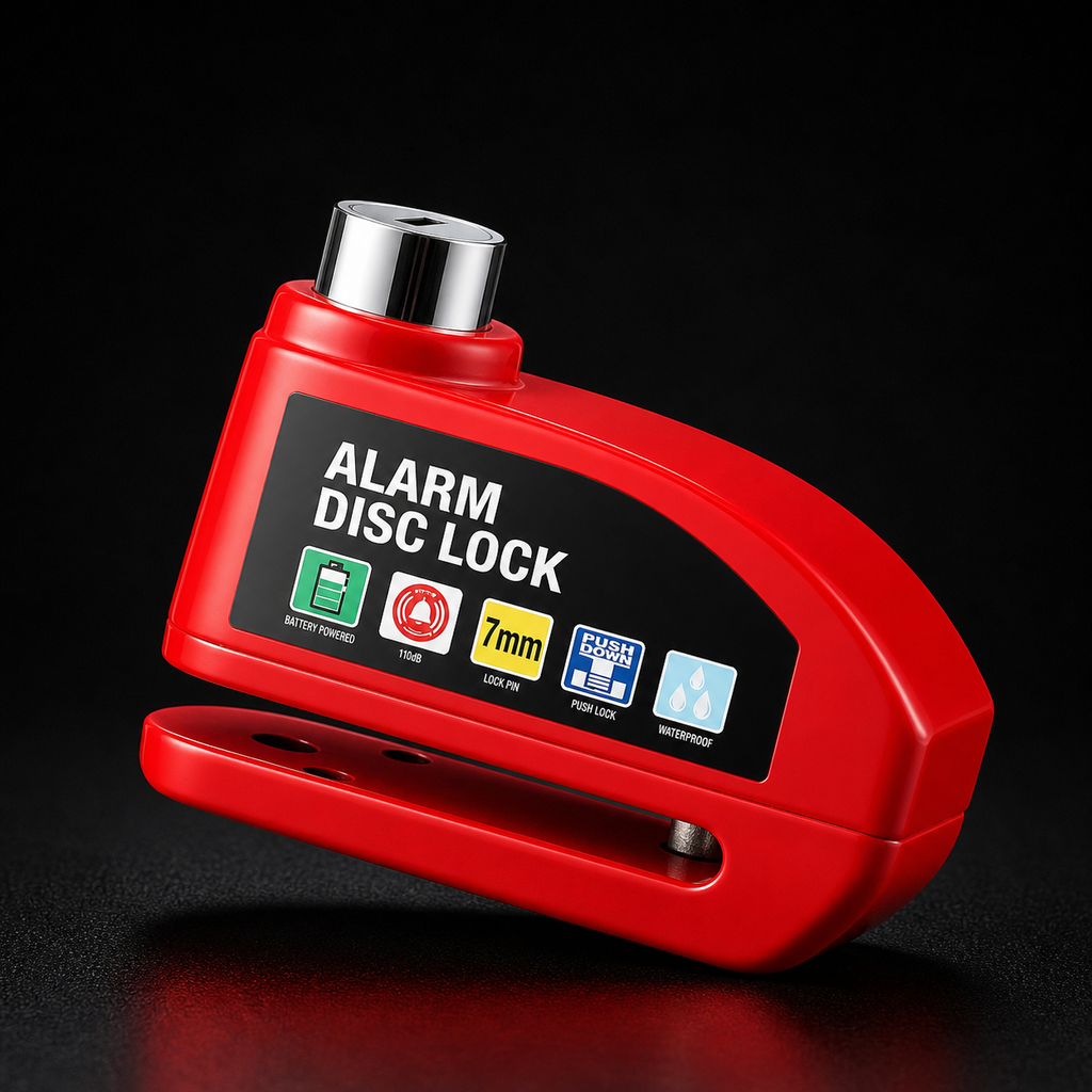 alarma para motocicleta freno de disco de rueda con llave