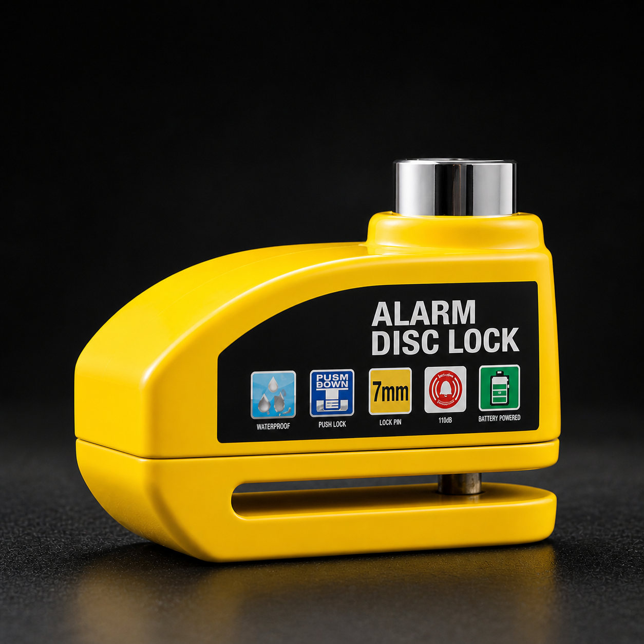 alarma para motocicleta freno de disco de rueda con llave