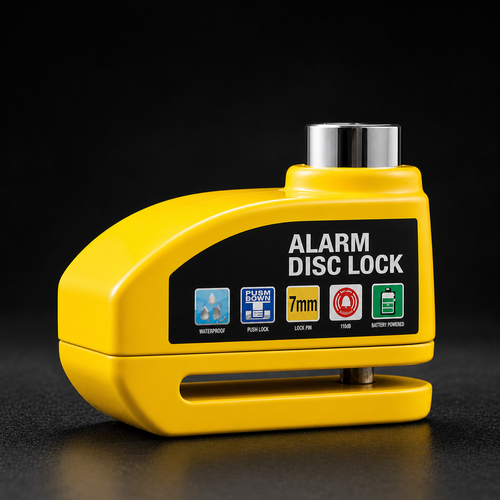 alarma para motocicleta freno de disco de rueda con llave