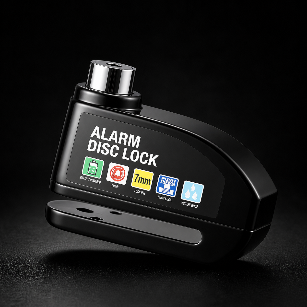 alarma para motocicleta freno de disco de rueda con llave
