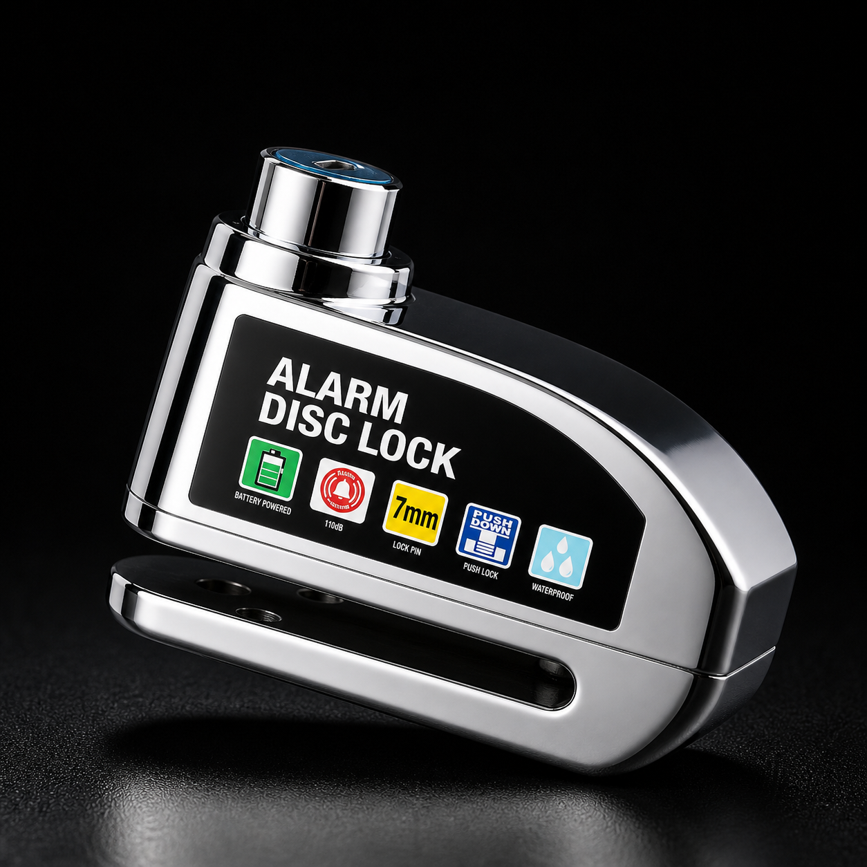 alarma para motocicleta freno de disco de rueda con llave
