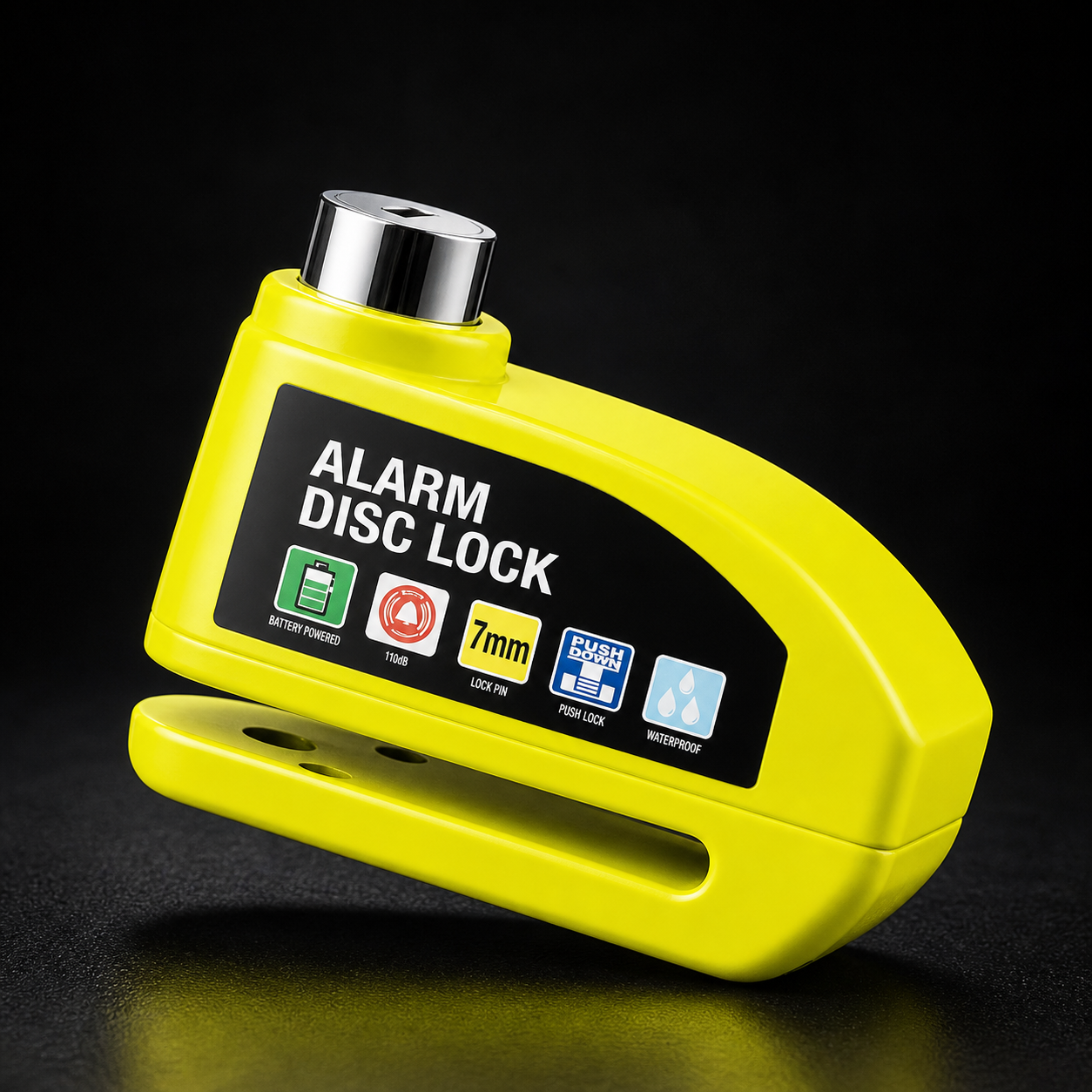 alarma para motocicleta freno de disco de rueda con llave