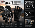 Guantes de Moto Protección Anti-Golpe + Pantalla Táctil